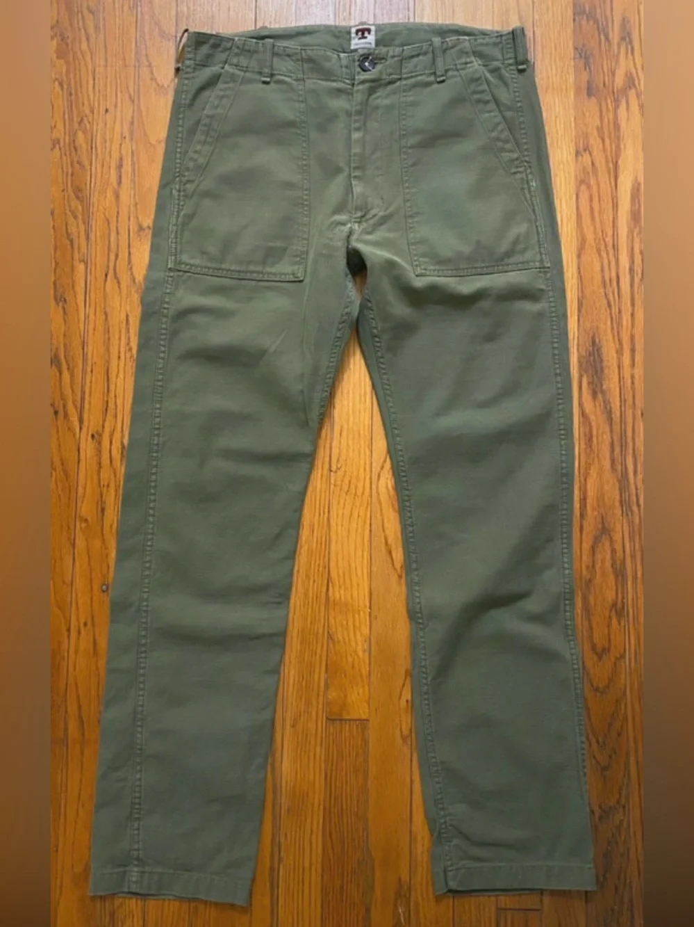 Tellason Military OG-107 Fatigue Pants Olive Drab Green Made in Italy Size 32